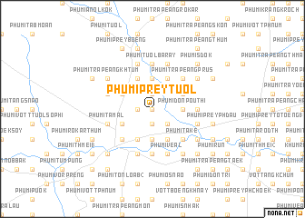 map of Phumĭ Prey Tuŏl