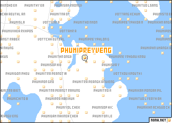 map of Phumĭ Prey Vêng