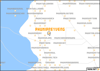 map of Phumĭ Prey Vêng