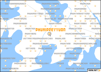 map of Phumĭ Prey Yuŏn
