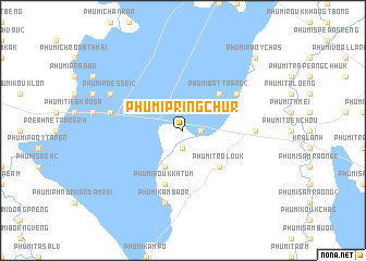 map of Phumĭ Pring Chur