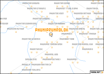 map of Phumĭ Prŭm Rôlôk