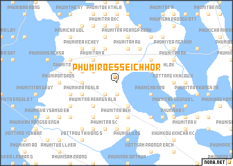 map of Phumĭ Rœssei Chhôr