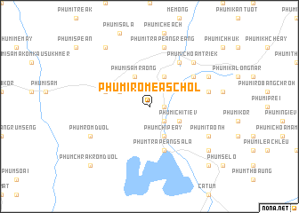 map of Phumĭ Rôméas Chol