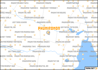 map of Phumĭ Rômôn