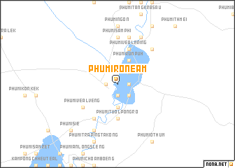 map of Phumĭ Rônéam