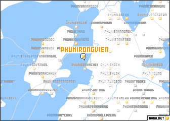 map of Phumĭ Rông Viĕn