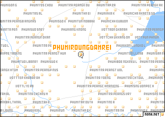 map of Phumĭ Roŭng Dâmrei