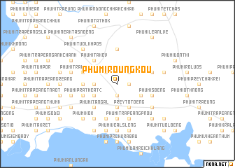 map of Phumĭ Roŭng Koŭ