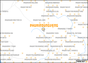 map of Phumĭ Roŭng Vêng