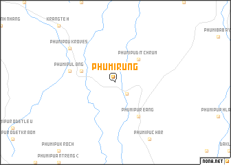 map of Phumĭ Rŭng