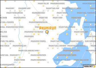 map of Phumĭ Rŭn