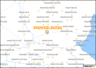 map of Phumĭ Sala Krau