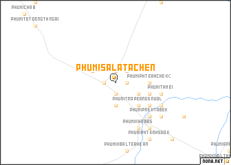 map of Phumĭ Sala Ta Chĕn