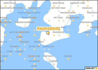 map of Phumĭ Saming