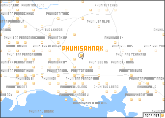 map of Phumĭ Sâmnăk