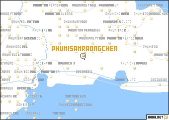 map of Phumĭ Sâmraông Chĕn