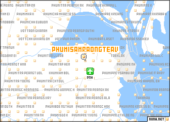 map of Phumĭ Sâmraông Téav