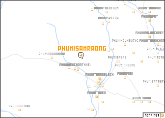 map of Phumĭ Sâmraông