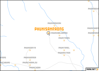 map of Phumĭ Sâmraông