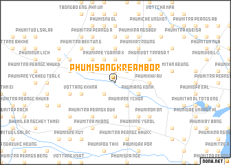 map of Phumĭ Sângkréam Bor