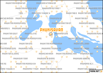map of Phumĭ Savăn