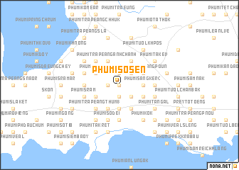 map of Phumĭ Sosên