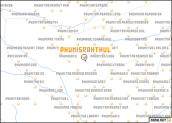 map of Phumĭ Srăh Thŭl