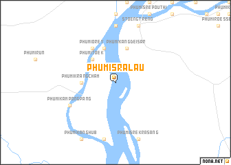 map of Phumĭ Srâlau