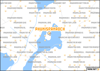 map of Phumĭ Srâmaôch
