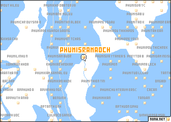 map of Phumĭ Srâmaôch