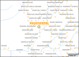 map of Phumĭ Srânăl