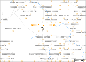 map of Phumĭ Srê Chéa