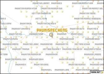 map of Phumĭ Srê Chêng