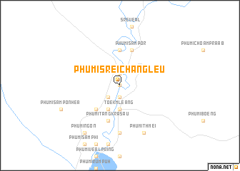 map of Phumĭ Srei Cháng Leu