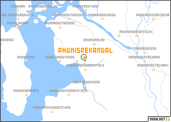 map of Phumĭ Srê Kândal