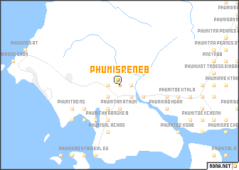 map of Phumĭ Srê Nĕb