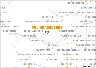 map of Phumĭ Srê Rœssei