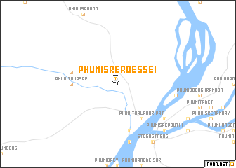 map of Phumĭ Srê Rœssei