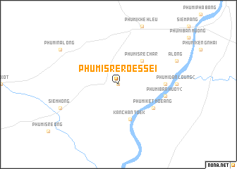 map of Phumĭ Srê Rœssei