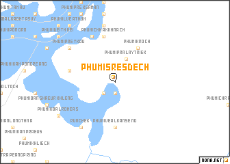 map of Phumĭ Srê Sdéch