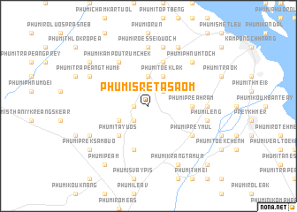 map of Phumĭ Srê Ta Saôm