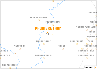 map of Phumĭ Srê Thum