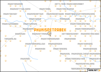 map of Phumĭ Srê Trâbêk