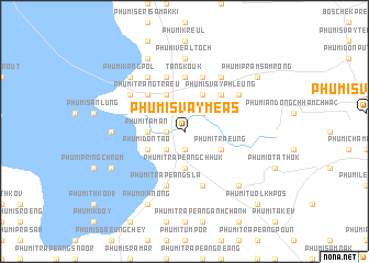 map of Phumĭ Svay Méas