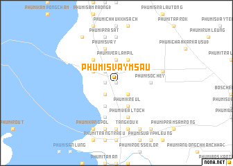 map of Phumĭ Svay Msau