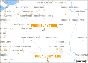 map of Phumĭ Svay Téab