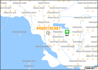 map of Phumĭ Ta Chét