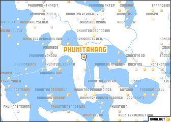 map of Phumĭ Taháng