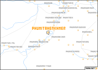 map of Phumĭ Ta Hên Khmêr